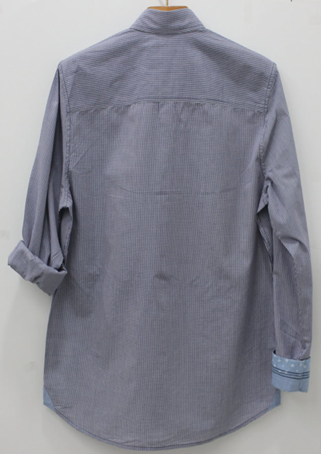 Eres Joven 100% Cotton Men's Full Sleeve Gingham Shirt, Blue